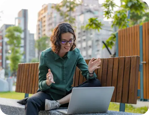 Student getting help
